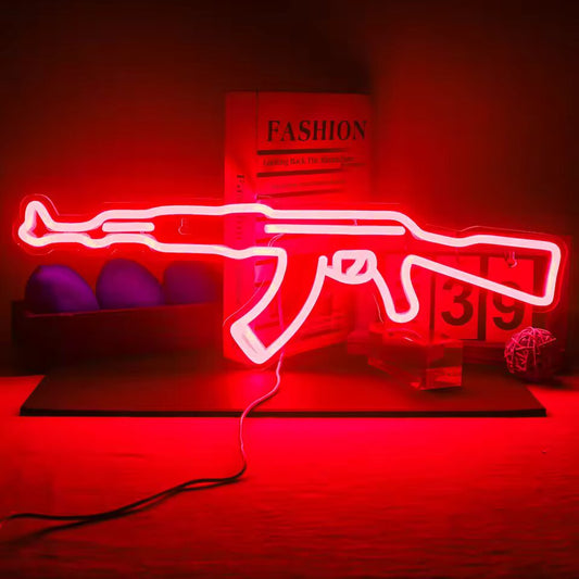 AK 47 LED Neon Sign