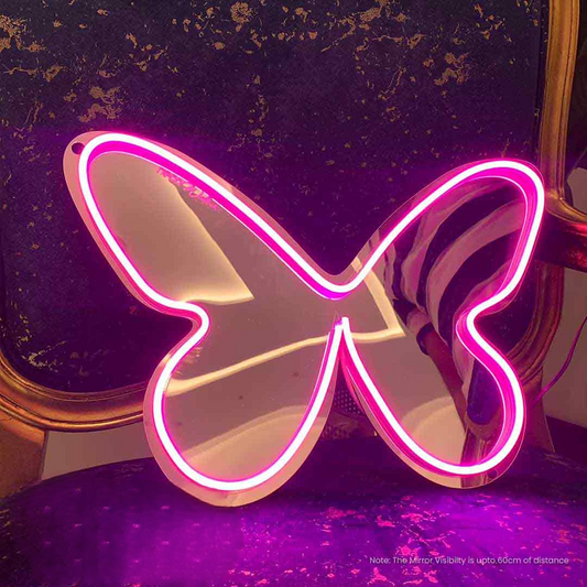 Butterfly Neon Selfie Mirror