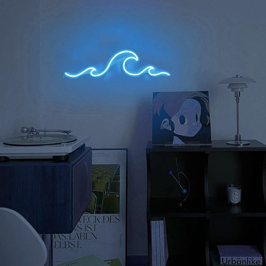 wave neon sign